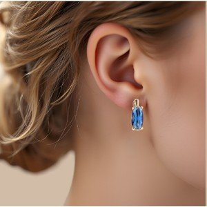 18k Gold Plated Earrings – Elegant Birthday Gift Idea