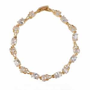Graceful 18k Gold Plated Bracelet – Elegant Gift for Her-Bracelets-Jewelry for women