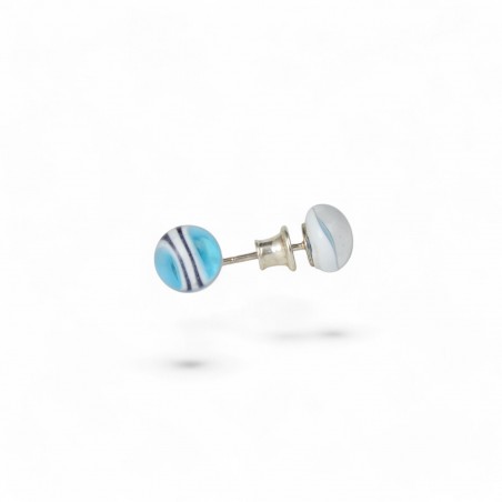 Blue Murano glass earrings - Great gift idea for girls-Earrings-Jewelry for women