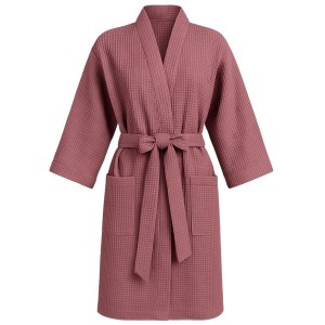 Moteriškas vaflinis chalatas – dovanos idėja mamai ar sau-Drabužiai moterims ir vyrams-GOWEHA