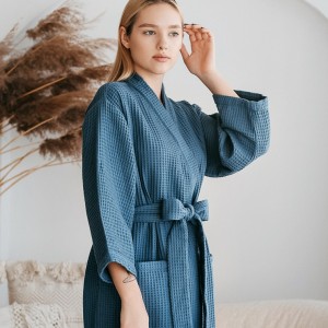 Vyriškas vaflinis chalatas „Ramybės laikas“ – pirk internetu-Drabužiai moterims ir vyrams-GOWEHA