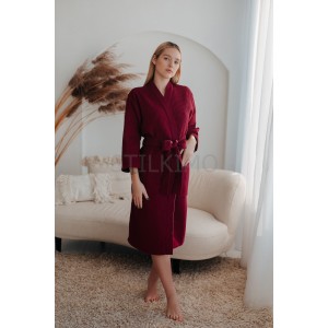 Cotton Waffle Robe for Honeymoon Morning Gift for Her-Clothing for women and men-Home