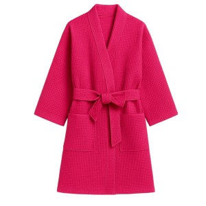 Moteriškas chalatas - chalatas su diržu-Drabužiai moterims ir vyrams-GOWEHA