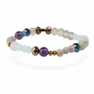 Elegant Natural Gemstone Bead Bracelet – Gift for Her
