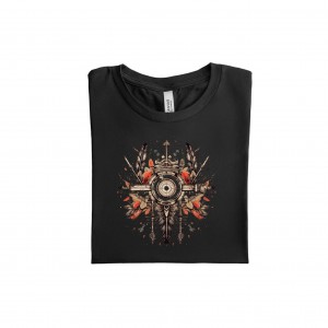 Minimalistiniai juodi marškinėliai – dovana moteriai-Drabužiai moterims ir vyrams-GOWEHA