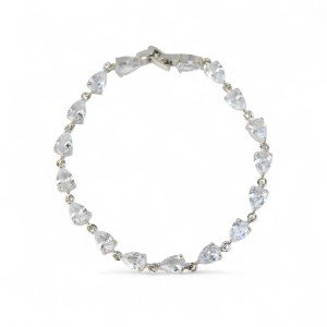 Sidabro imitacijos metalinė apyrankė Kalėdinė