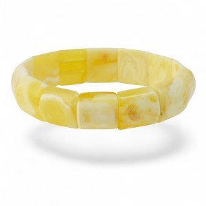 White Amber Bracelet - A Special Birthday Gift Idea