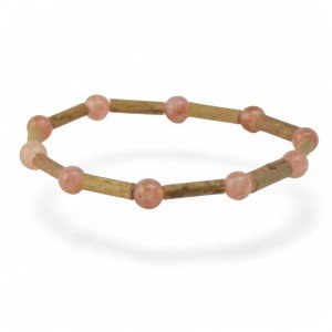 Saulės akmens karoliukų apyrankė – dovana gimtadienio