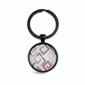 Romantic 25mm Cabochon Keychain Pendant – Anniversary Gift-Accessories and scarves-GOWEHA