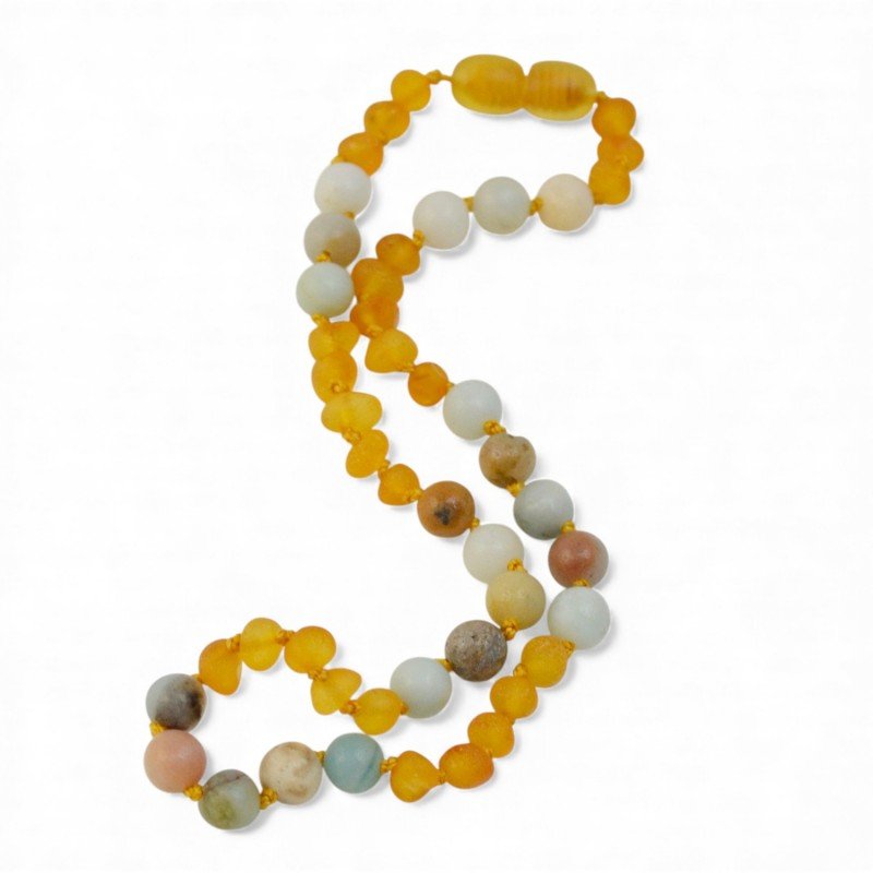 Amber necklace for a child - gift for any holiday or occasion-Necklaces-Jewelry for women