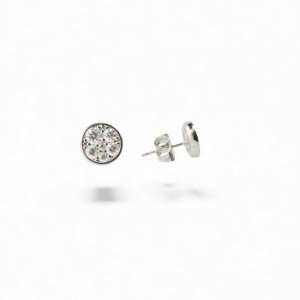 Stud Silver Plated Earrings – Romantic Gift for Her