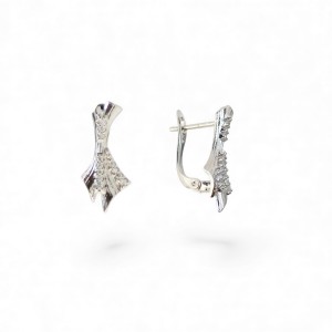 Silver Plated Earrings for Women – Modern Design-Earrings-Jewelry for women