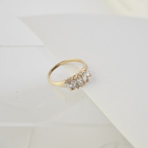 18K Gold Plated Ring – Elegant Keepsake for Her-Rings-Jewelry for women