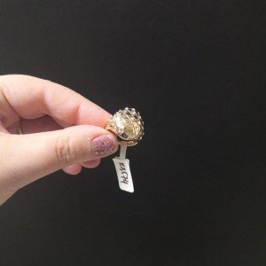 Medicininio metalo žiedas – elegancija, kur natūralumo idėja-Žiedai-Papuošalai moterims internetu