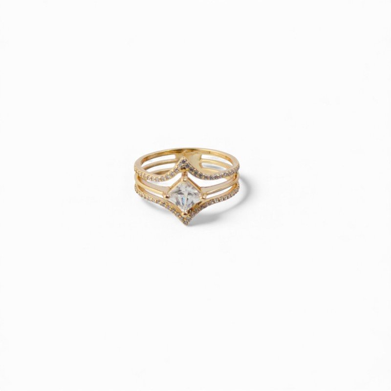 18K Gold Ring – Perfect Luxury Gift for Her-Rings-Jewelry for women
