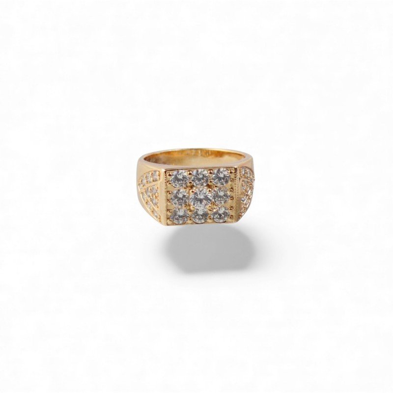 18K Gold Ring – Elegant Birthday or Anniversary Gift-Rings-Jewelry for women