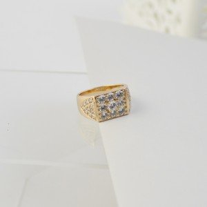 18K Gold Ring – Elegant Birthday or Anniversary Gift-Rings-Jewelry for women