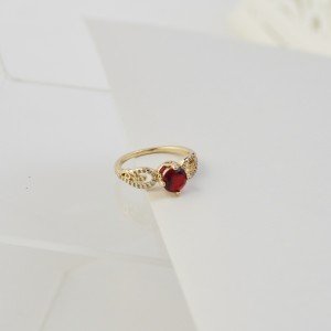 18K Gold Plated Ring – Timeless Gift Idea for Her-Rings-Jewelry for women