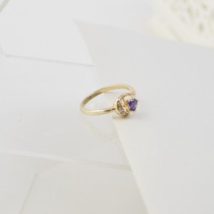 18K Gold Ring – Perfect Keepsake for Birthday or Anniversary-Rings-Jewelry for women