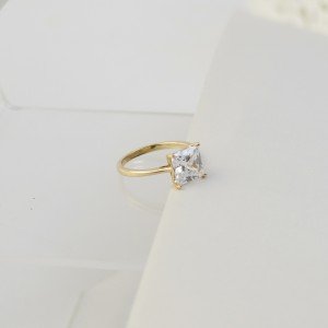 18K Gold Ring – Elegant Gift Idea for Her-Rings-Jewelry for women