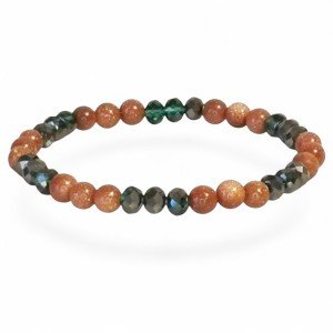 Boho Healing Stone Bracelet – Handmade Jewelry Gift