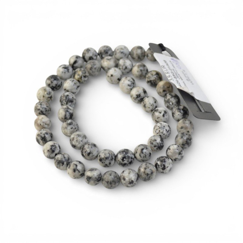 Gemstone beads - Hobby supplies - Jasper 8mm 1 strand-Gemstone beads-Beads
