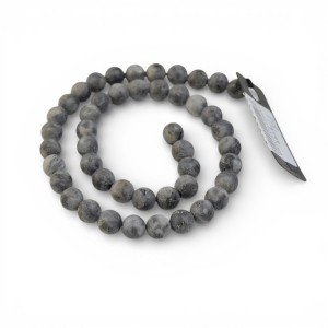 Larvikite gemstone beads for jewelry hobby making 8 mm-Gemstone beads-Beads