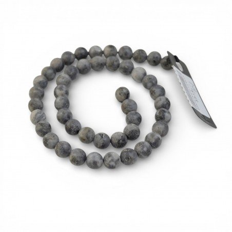 Larvikite gemstone beads for jewelry hobby making 8 mm-Gemstone beads-Beads
