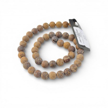 Natural gemstone beads made from Jaspis 8 mm 1 strand-Gemstone beads-Beads