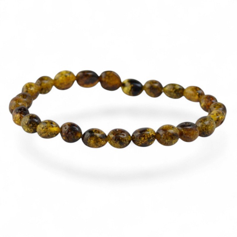 Polished Amber Bracelet: Luxury Baltic Gem Accessory-From Baltic amber-Bracelets