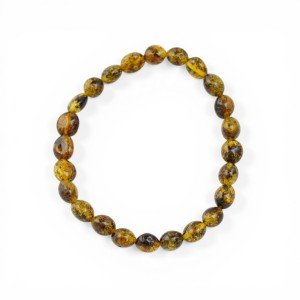 Polished Amber Bracelet: Luxury Baltic Gem Accessory-From Baltic amber-Bracelets