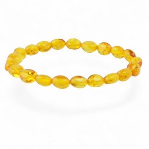 Baltic Amber Beaded Bracelet: Elegant Natural Style-From Baltic amber-Bracelets