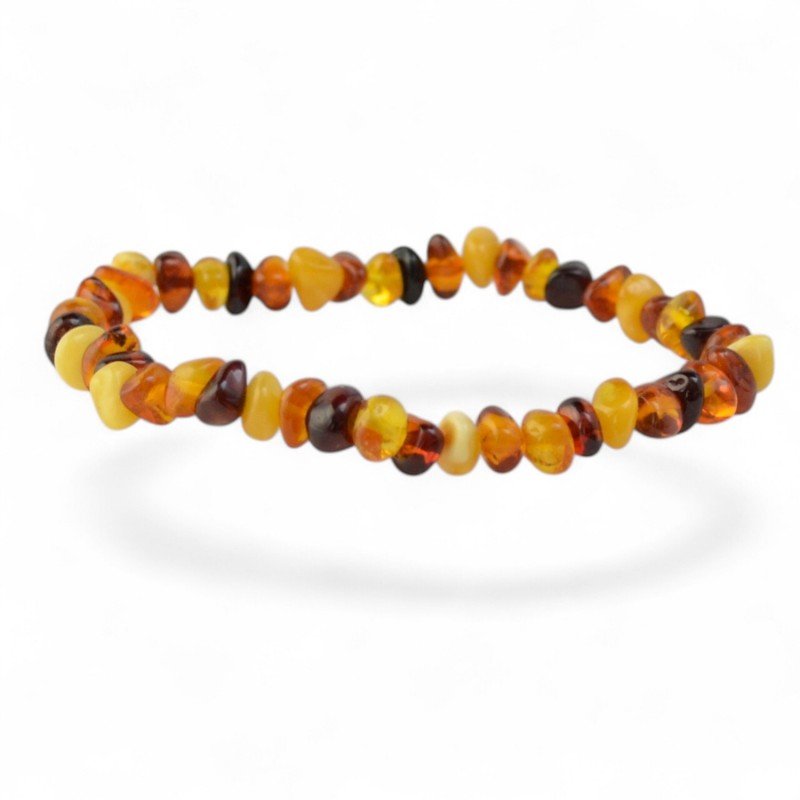 Multicolor Amber Bracelet for Women: Organic Baltic Design-From Baltic amber-Bracelets