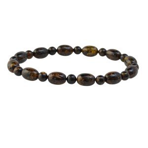 Green Baltic Amber Bracelet: Elegant Jewelry for Modern Women