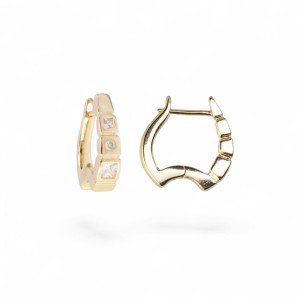 18k Gold Plated Earrings – Classic Elegant Gift for Her